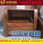 北歐綠蔭實(shí)木家具/臥室家具/100%純黑胡桃床頭柜/廠家直銷(xiāo)/可定制