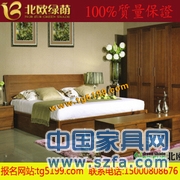 北歐綠蔭實(shí)木家具/臥室家具/純榆木臥室五件套/廠家直銷(xiāo)/可定制