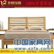 北歐綠蔭實(shí)木家具/實(shí)木臥室家具/水曲柳實(shí)木床/廠家直銷(xiāo)/可定制